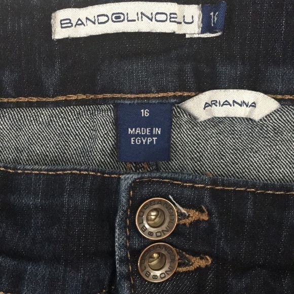 BANDOLINOBLU Dark Stretch Flare Jeans size 16 - Picture 5 of 6